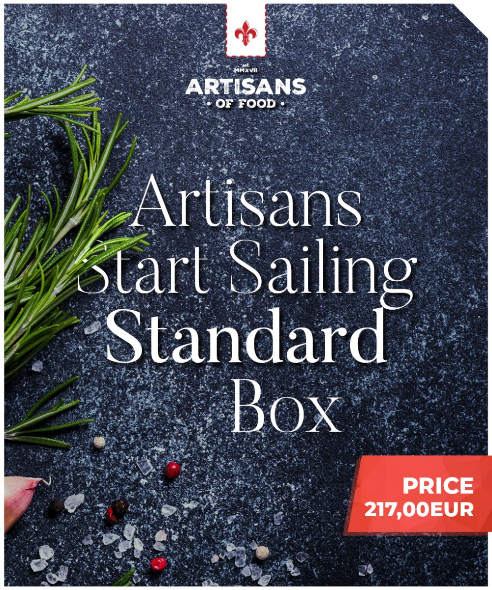 Artisans Boxes landing page - mobile mockup - start standard box ikona